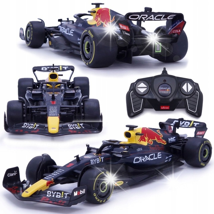Кола с радиоуправление Rastar Red Bull Racing RB18, 1:18, 313x113x69мм, многоцветна, пълен комплект