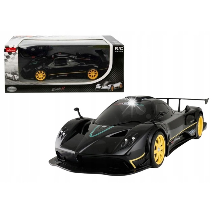 Masinuta RC Rastar, 1:14, fekete, 32x14x10cm