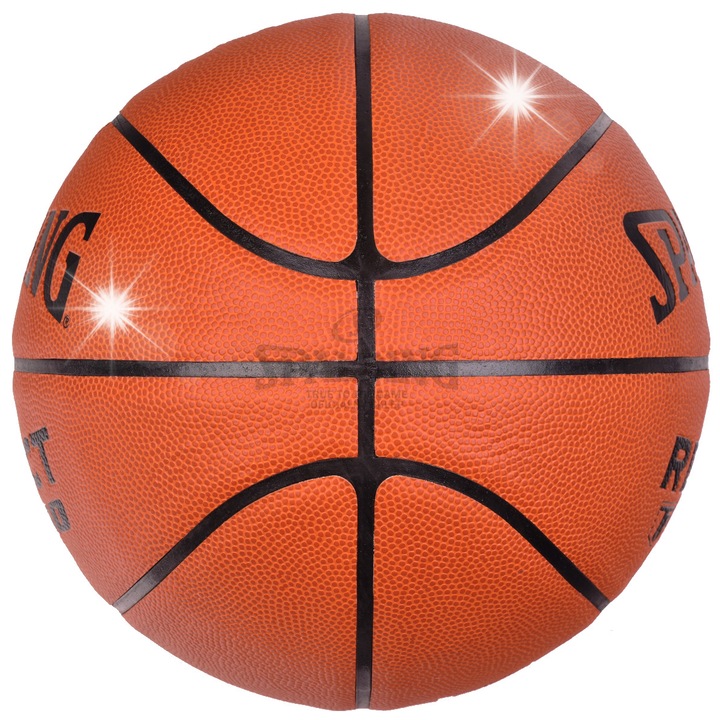 Minge de baschet Spalding TF-250, dimensiune 6, indoor/outdoor, piele compozita, FIBA aprobata