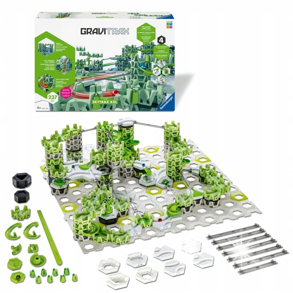 Joc GraviTrax SKYTRAX XXL, 230+ elemente, culori diverse, pentru
