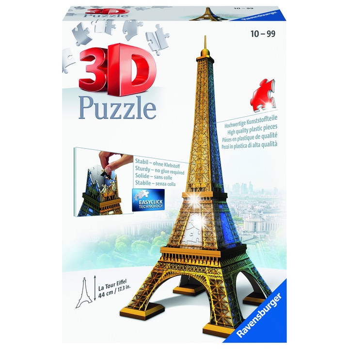 Ravensburger 216 darabos 3D puzzle, 44cm, műanyag, 10 év felett