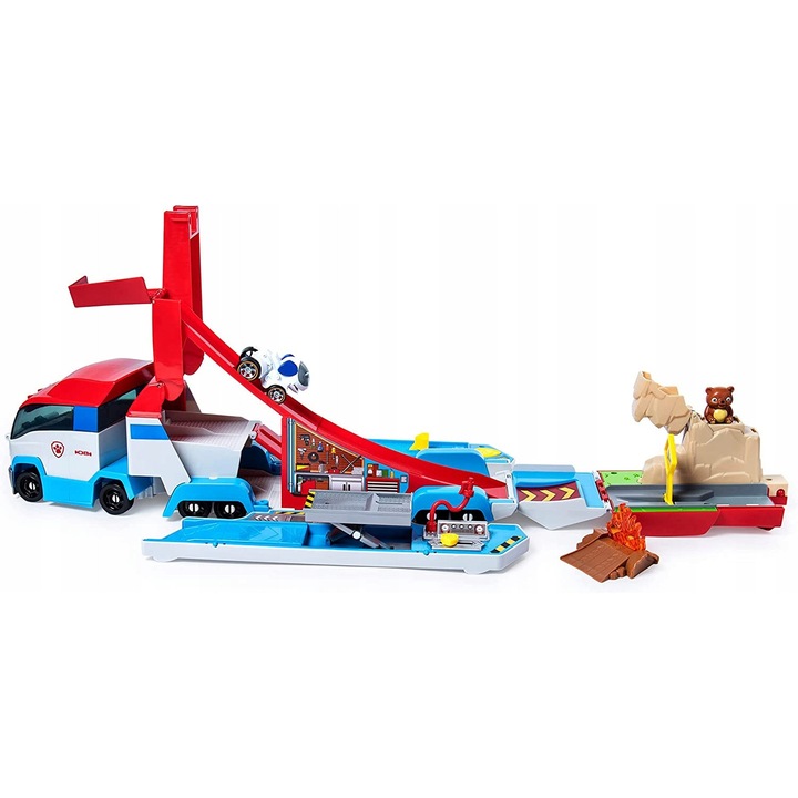 Masinuta Spin Master Paw Patrol, szett 2 az 1-ben, többszínű, 13.34x48.26x13.97cm