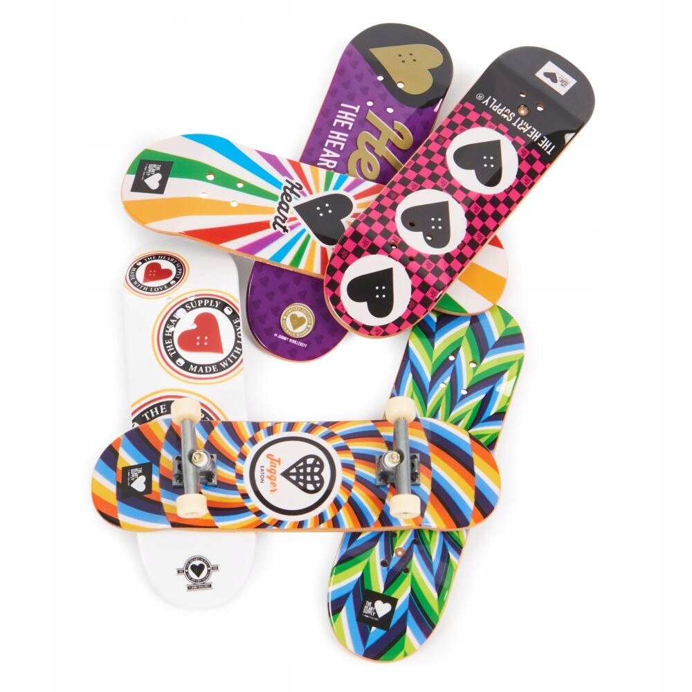 Set fingerboard Tech Deck, 6 piese, grafica autentica, 9.6x2.8cm