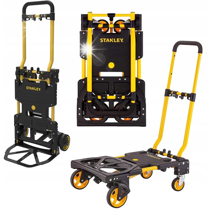 Сгъваема транспортна количка Stanley, капацитет 137кг, универсални размери, практична употреба в градината