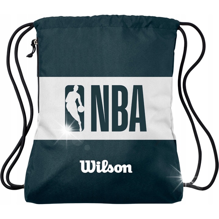 Geanta sport Wilson NBA Forge pentru minge de baschet, 45x30cm, cu buzunar pentru accesorii
