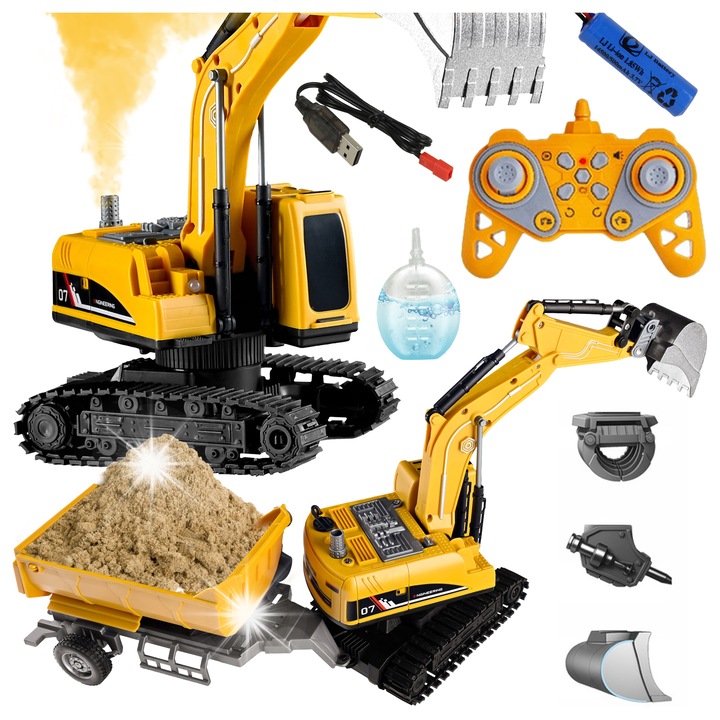 RC самосвал Stator, LED дим, 1:16