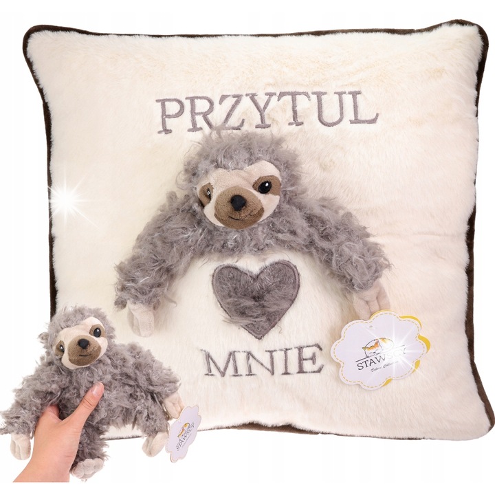 Set jucarie de plus, Stawscy, pernuta 40x40cm, multicolor