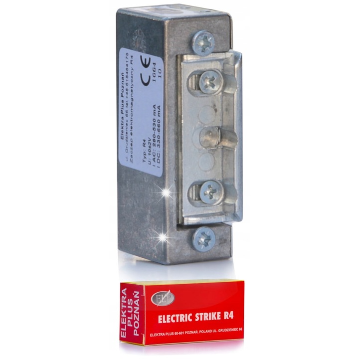 Incuietoare electrica pentru poarta, Steelfence, simetric R4, dimensiuni 21x29x67mm, 10-24V