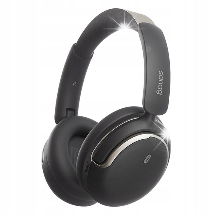 Vezeték nélküli fejhallgató, Sanag, 130 óra üzemidő, Bluetooth 5.3, fekete
