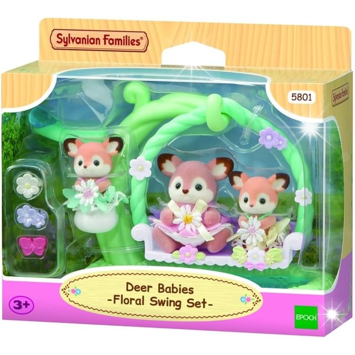 Figurine set Sylvanian Families, jeleni, 2 figurine, colorat, 3 ani+