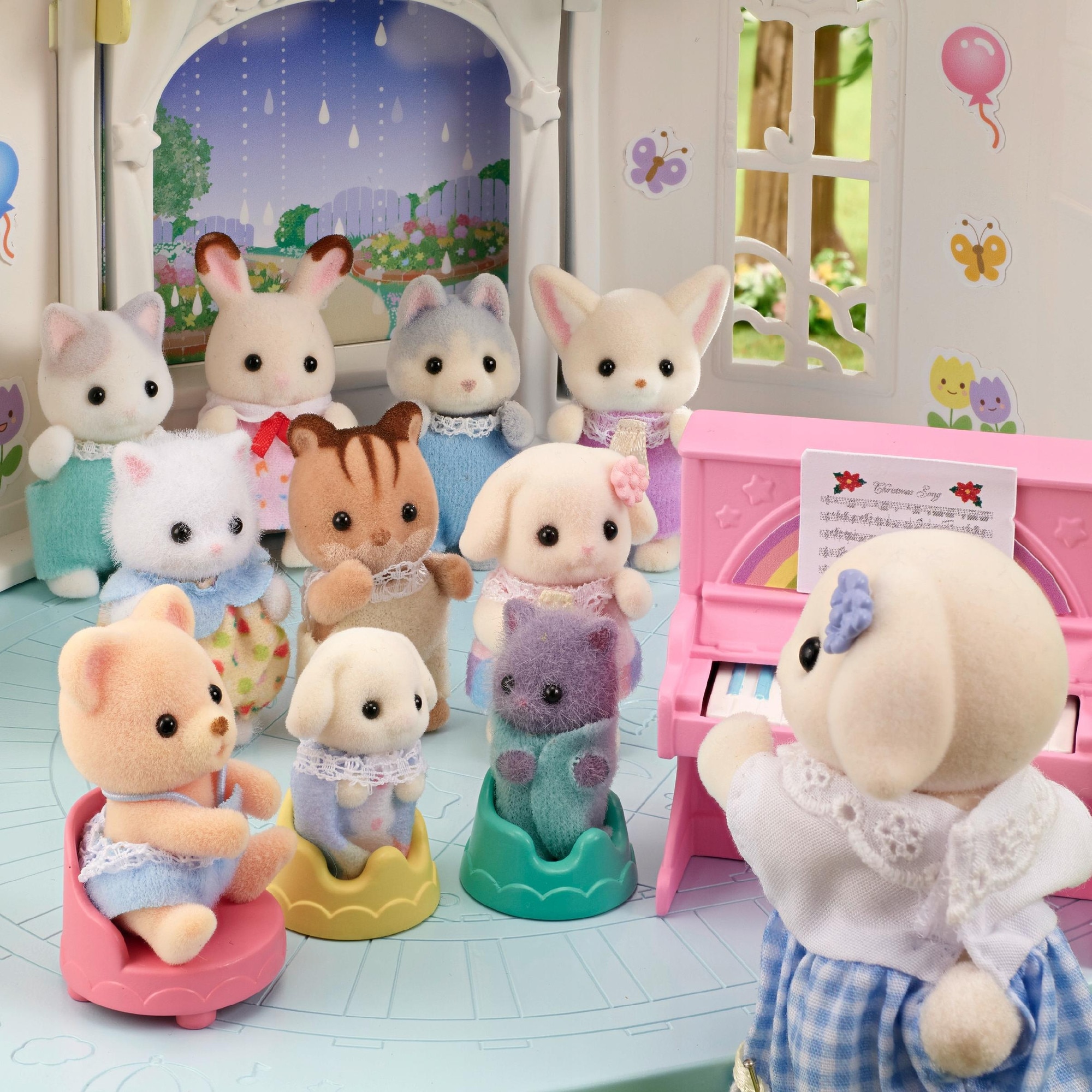 Set de joaca Sylvanian Families, gradinita colorata, figurina Ciel