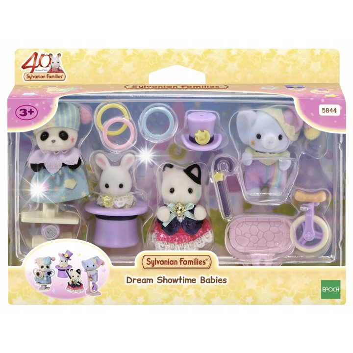 Фигурки Sylvanian Families, 4 фигурки, многоцветни, 40-та годишнина