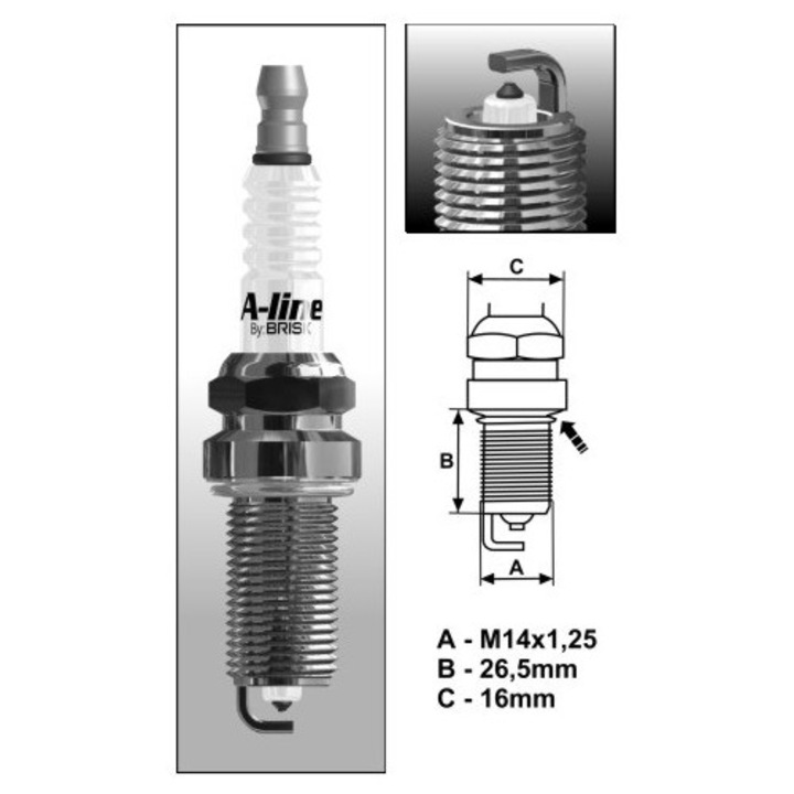 Bujie BRISK A40 (1552) A-Line ER15YPY-1