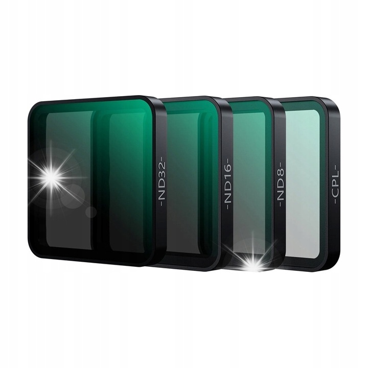 Комплект филтри CPL/ND8/ND16/ND32 Telesin за Insta360 Ace Pro 2/Ace Pro, 40x40x5mm