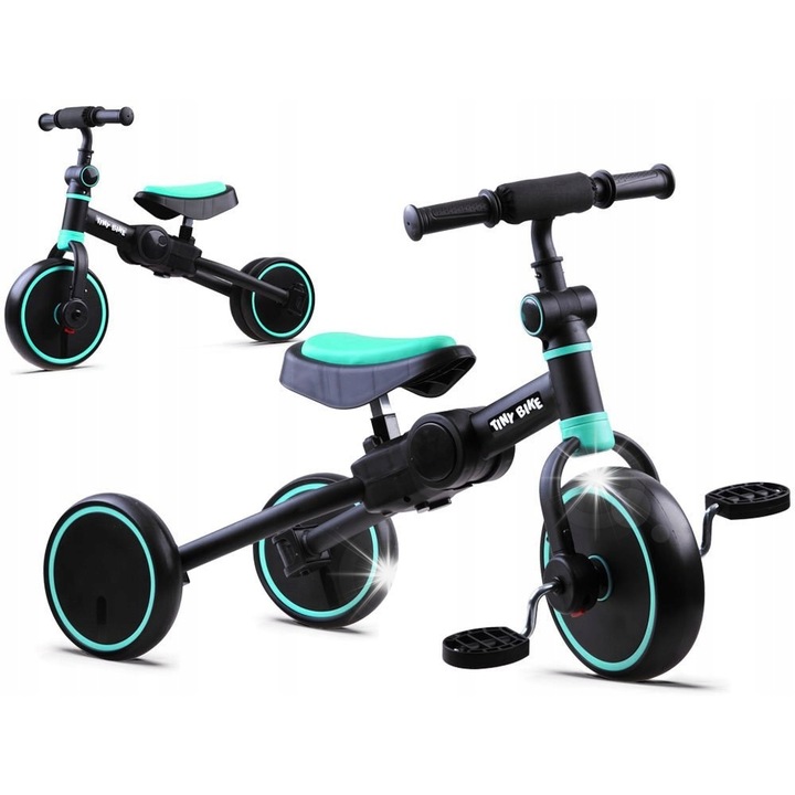 Tricicleta 3 in 1 Tiny Bike, jezdzik, biegowy, multicolor, 51x73cm, 3,5kg