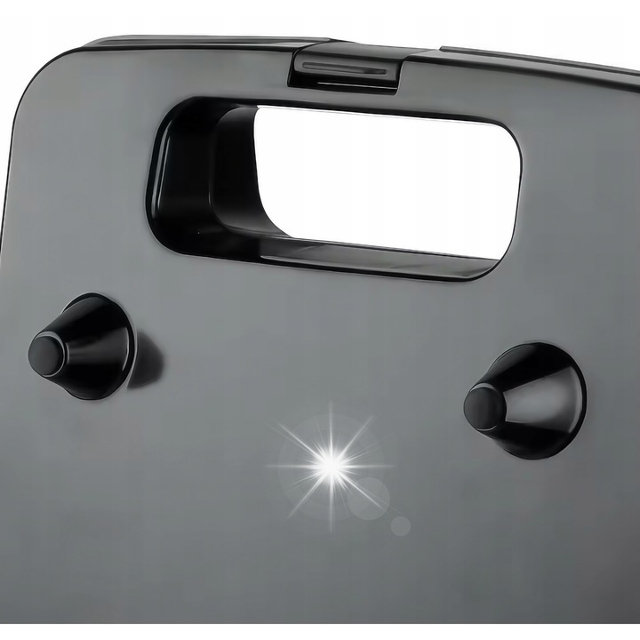 Tocator de Sandwich-uri TODOMI XXL 2000W, 4 canale, negru, 24x22cm