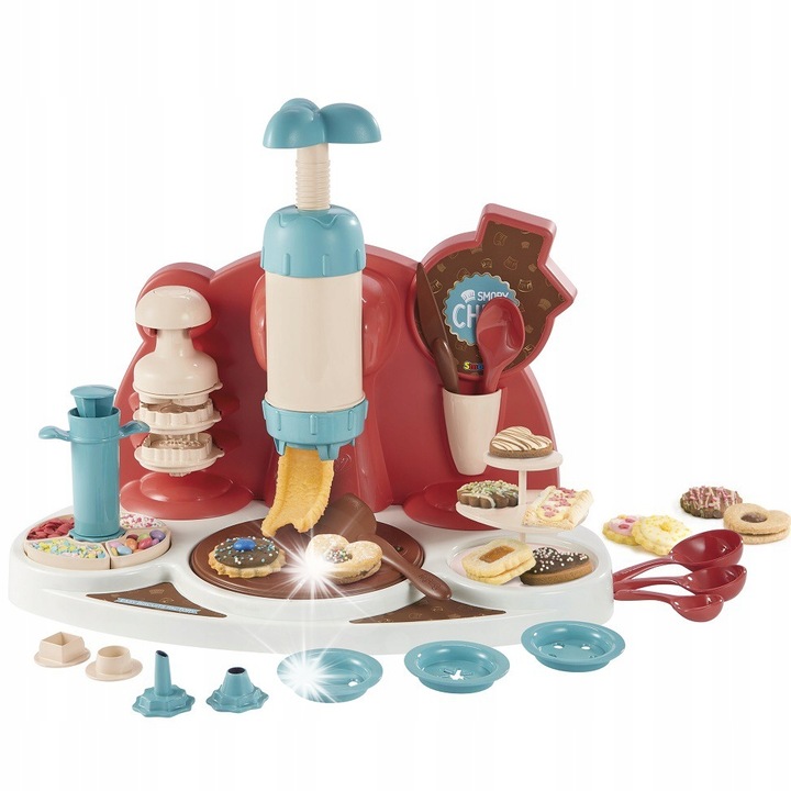 Set Bucatarie pentru Copii, Smoby, 4 forme, ustensile de decorare, multicolor