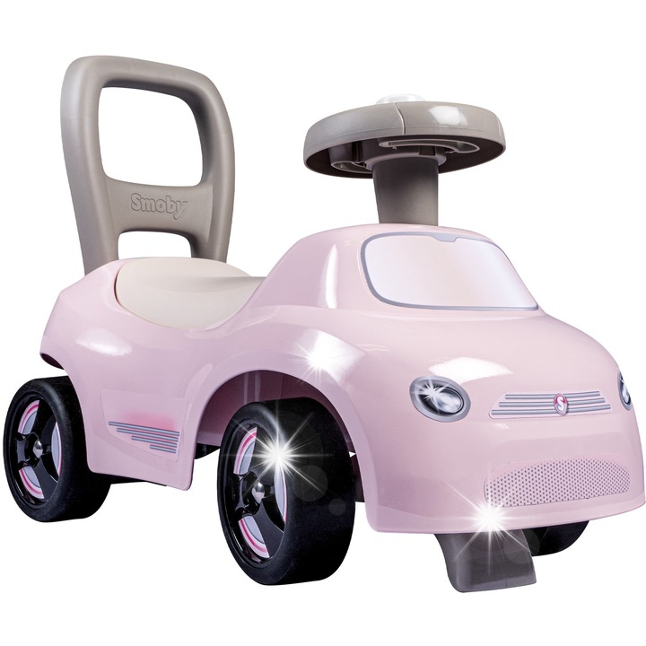 Детска кола за бутане Smoby, розова, 54x27x40см, за деца над 10 месеца, с клаксон