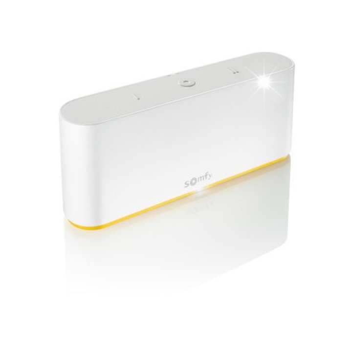 Centrala Smart Home Somfy TaHoma Switch, alb, 162x67,5x34mm, compatibilitate cu 280 dispozitive