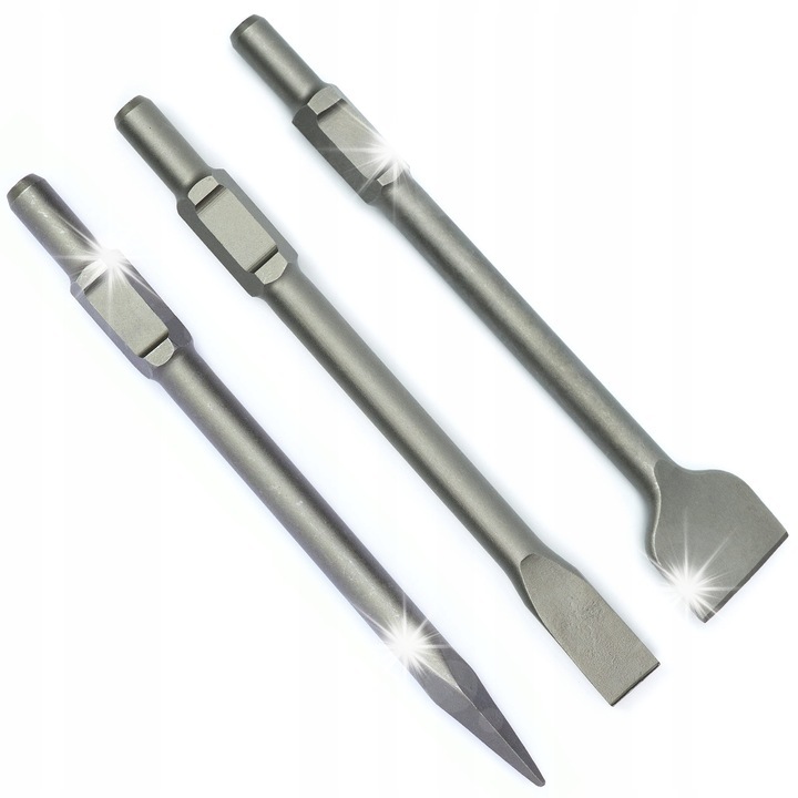 Комплект длета Steelfence DLUTA HEX 30 за къртач, 3 броя