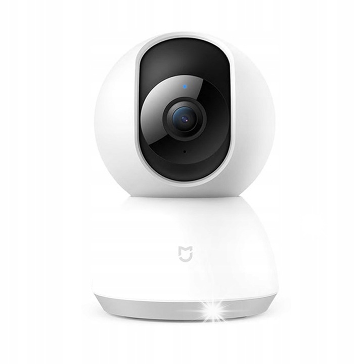 Camera IP 360 Xiaomi Mi Home 2K, detectie miscare, Night Vision, alb, 115x78x78mm, set cu card 32GB