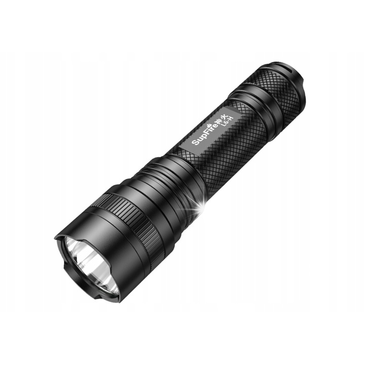 Фенер Supfire LED L6-H, 15W, 900lm, водоустойчив, 167x45x35mm, комплект със зарядно и батерия