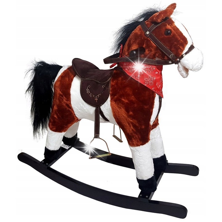 Gyerek hintaló, Tima, interaktív, 74cm, sötétbarna