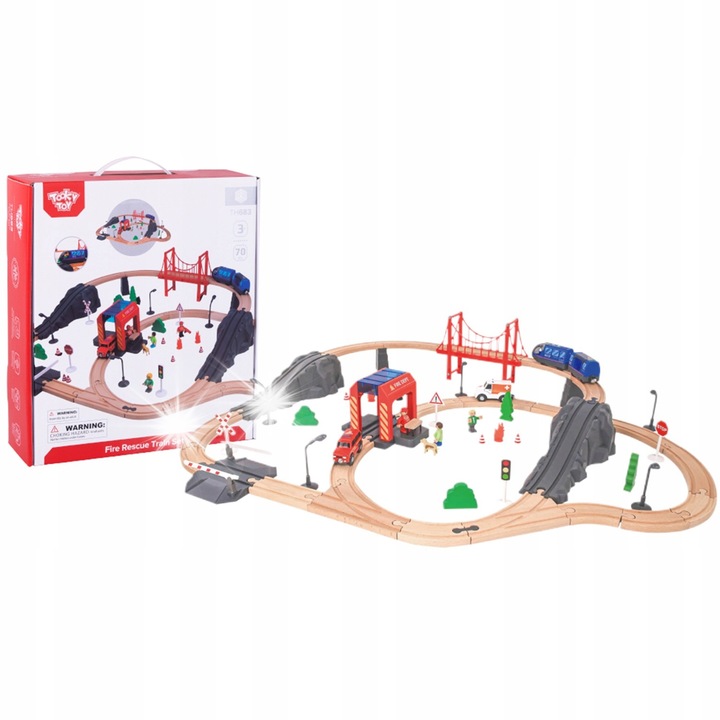 Trenulet de jucarie, Tooky Toy, multicolor