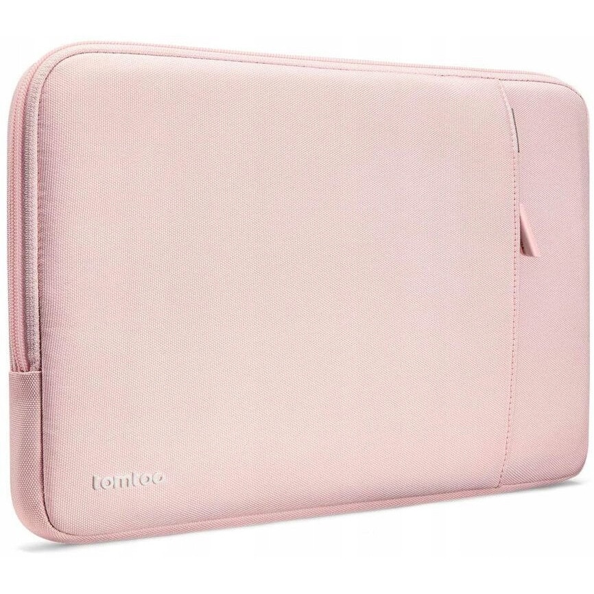 Etui laptop Tomtoc Terra, 14 inch, roz, set cu organizator