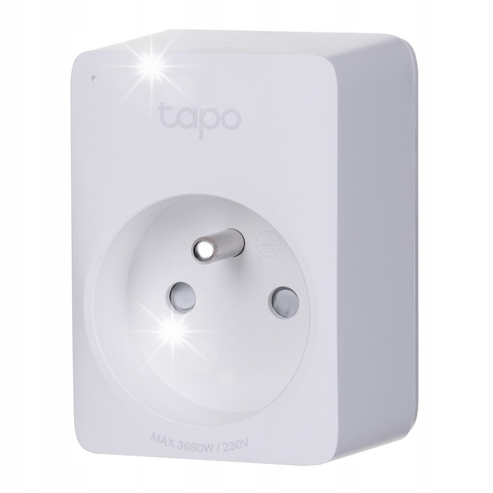 Priza Smart TP-LINK, control vocal, design compact, alb