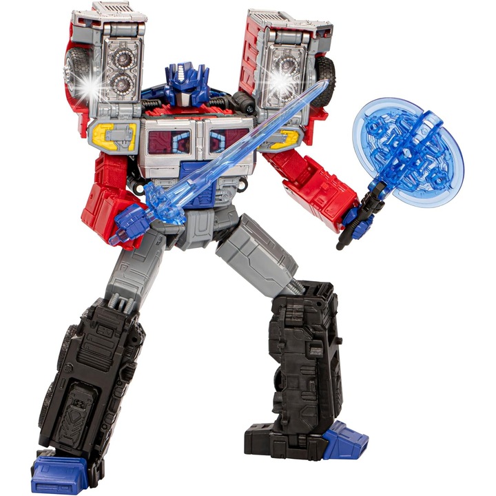 Фигурка Transformers, Generations Legacy United Leader Class, G2 Universe Laser Optimus Prime, 19 см, комплект с аксесоари