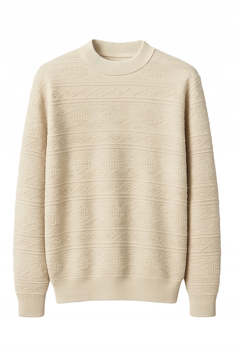 Мъжки пуловер Livergy, бежов, памук/полиестер, XL INTL