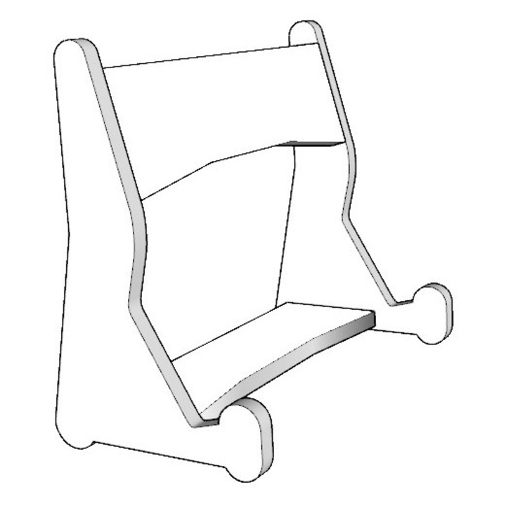 Suport pentru tabla manipulativa, Moliland, 44x75cm, MDF, 18mm