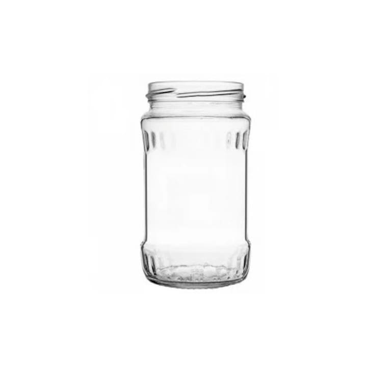 Set 5 borcane sticlă, onomeus, 370ml, transparent