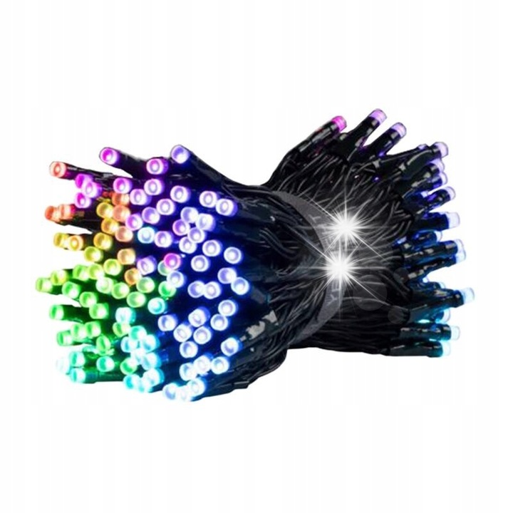 Lampi de Craciun Yeelight String Light 10m, 100 LED RGBIC, control prin aplicatie, waterproof IP44