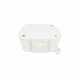 Doza Aplicata cu Terminale de Conexiune Integrate IP44 cu 4 Intrari din Cauciuc, Montarea Capacului cu 4x Suruburi 88x88x40mm Alba