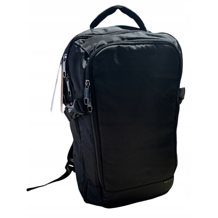 Rucsac multifunctional PUCCINI, negru, 43x27x20cm, capacitate 23L, pentru laptop 15,6 inch