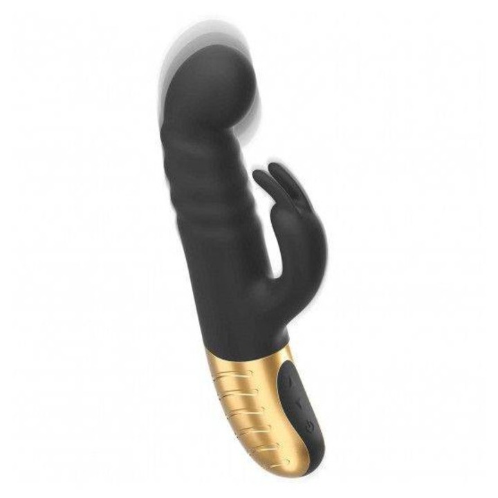 Вибратор Dorcel, 7 скорости, 10 режима на вибрация, Черен/Златист