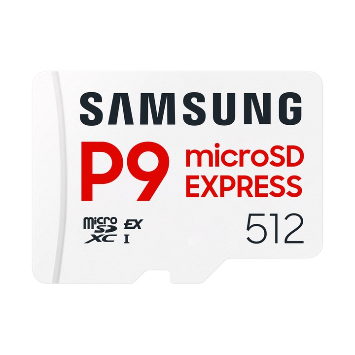 Карта памет Samsung P9 Express MB-MK512T/WW, 512GB, microSDXC, U3, V30, A1