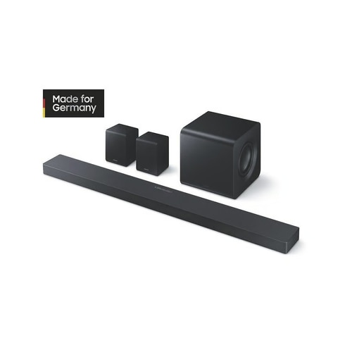 Soundbar Samsung HW-QS760GF/ZG cu subwoofer, 3.1.2 canale, seria Q, Q-Symphony, sunet SpaceFit, Bluetooth