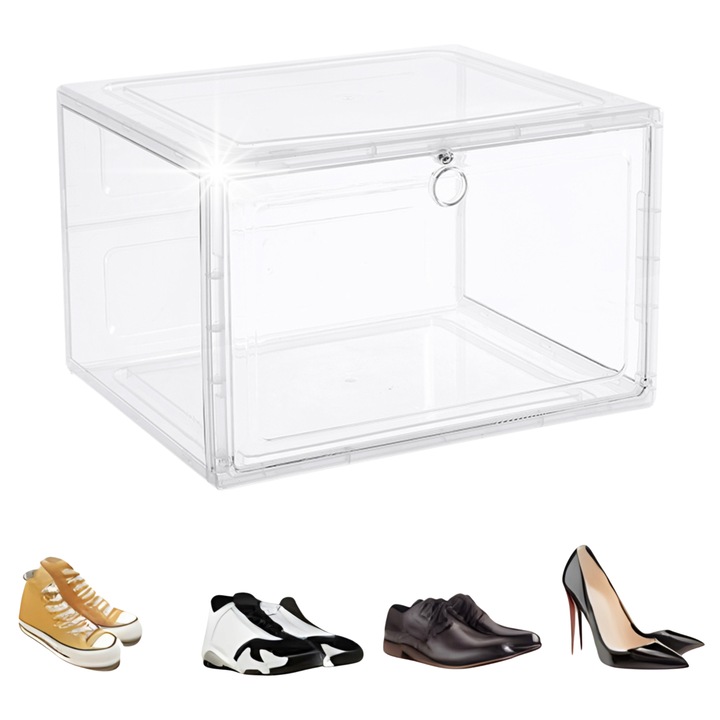 Organizator incaltaminte ProTrade24, transparent, 33x27x21cm