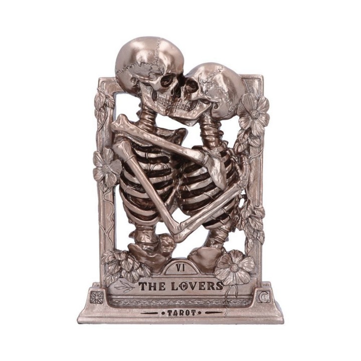 Statueta schelet gotic din bronz, The lovers, Nemesis Now, 20, 5 cm