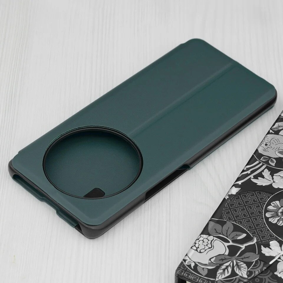 Husa pentru Honor Magic6 Lite, SKYDDAR INNOVATION, eFold, tip carte, set cu sticker, Verde