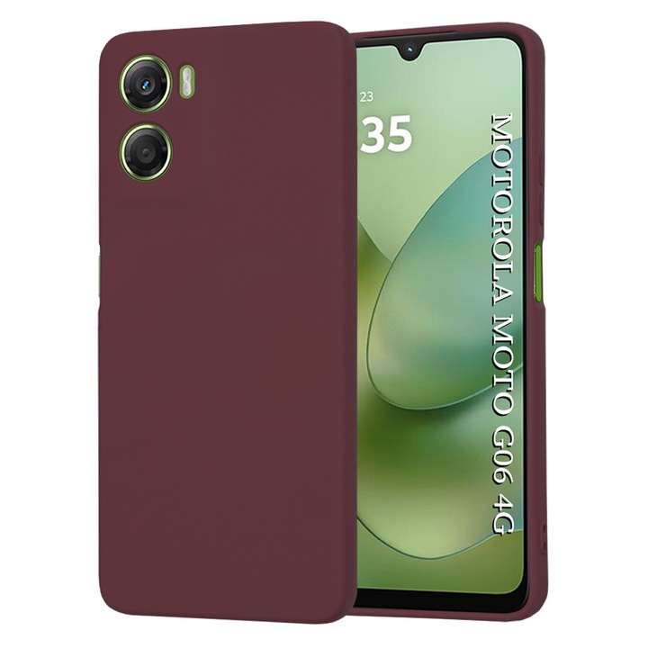 Husa pentru Motorola Moto G06 - Techsuit SoftFlex - Plum Red