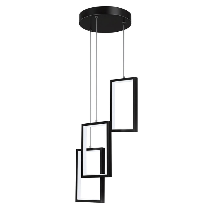 Висяща таванна лампа Toolight, LHJ087-3CP, Бял, Черен