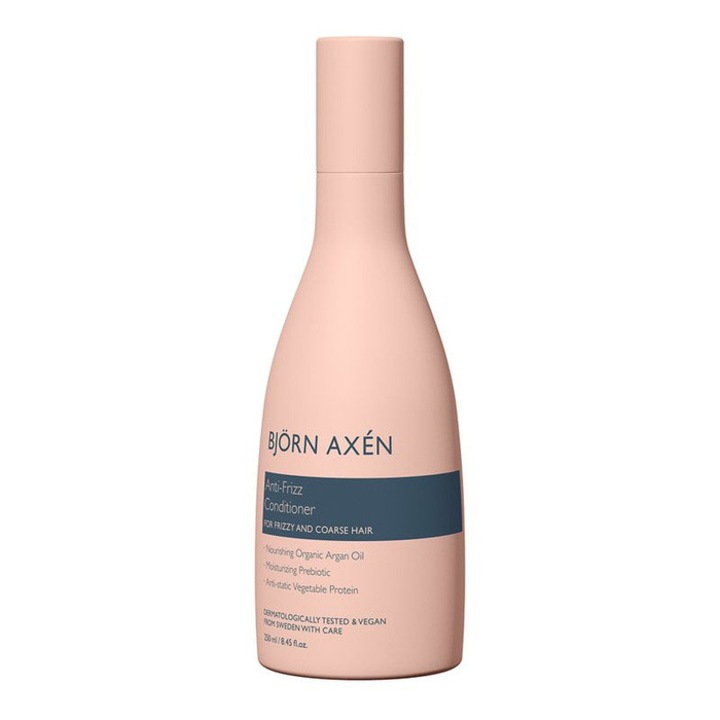 Bjorn Axen Anti-Frizz balzsam, 250 ml, argánolajjal, göndör haj kontrollálására