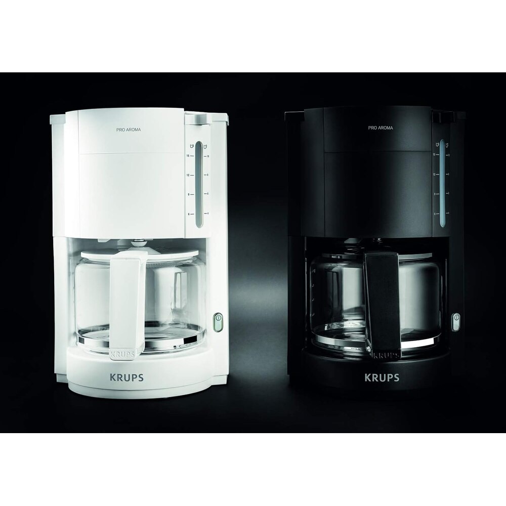 Cafetiera KRUPS ProAroma F 309 08, Cana de sticla Alb
