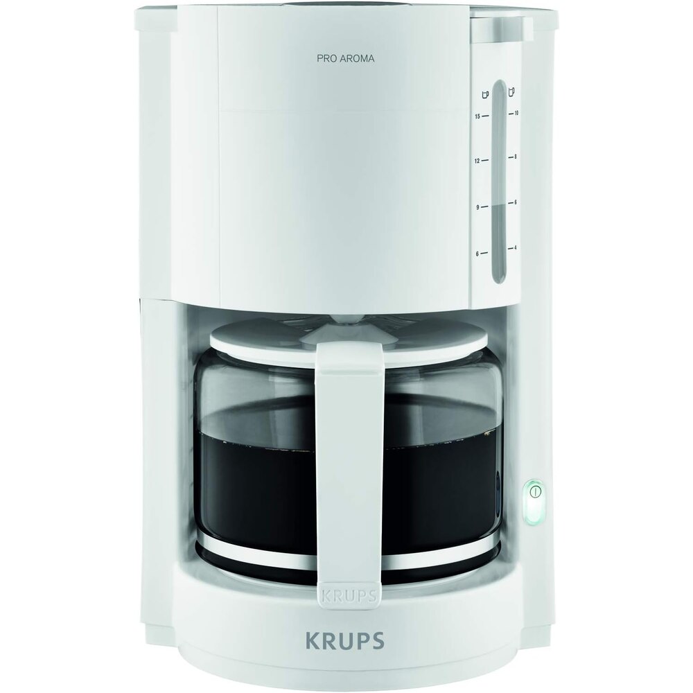 Cafetiera KRUPS ProAroma F 309 08, Cana de sticla Alb
