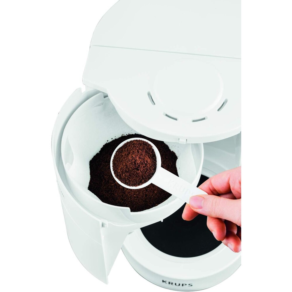 Cafetiera KRUPS ProAroma F 309 08, Cana de sticla Alb