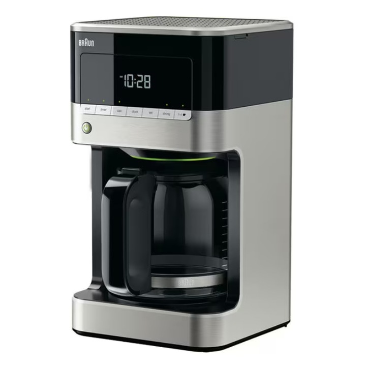 Cafetiera Braun PurAroma 7 KF7120BK, 1.5 l, 1000 W, 12 cesti Argintiu/Negru